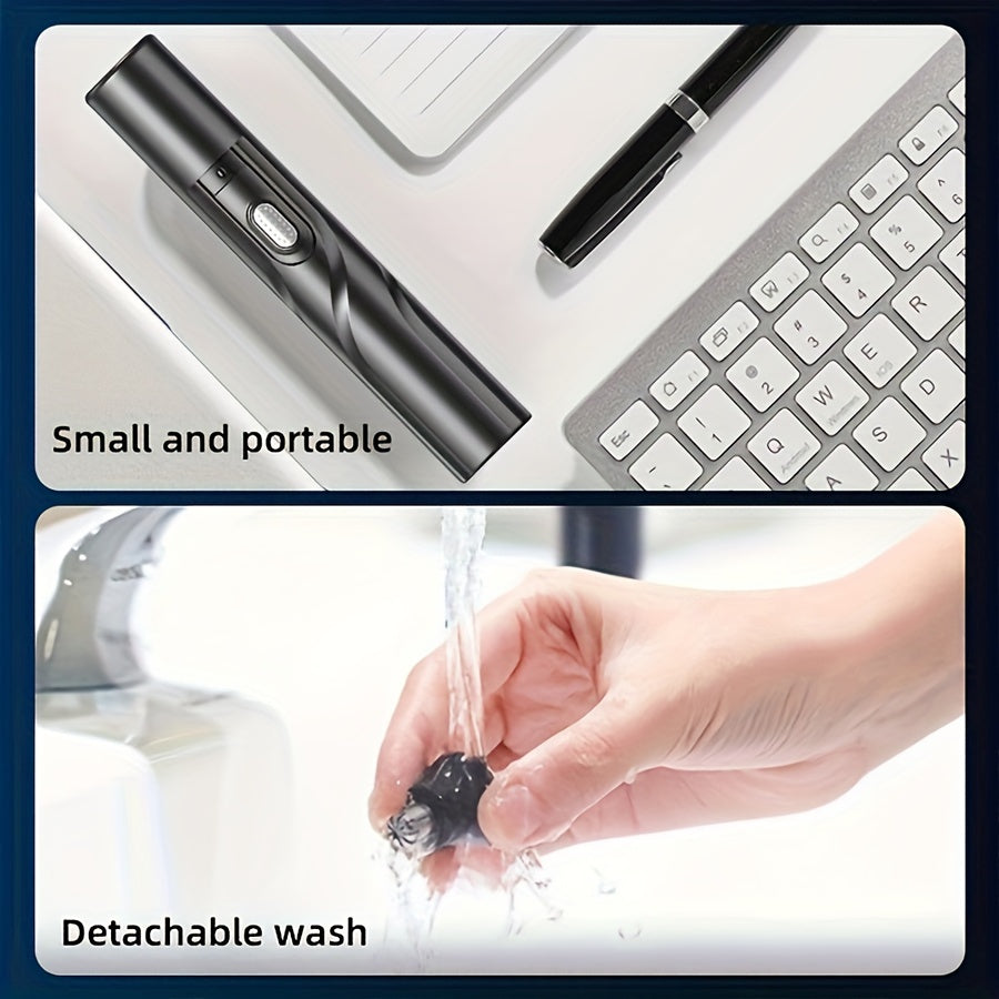 Battery-Operated Electric Nose Ear Eyebrow Facial Hair Trimmer for Men Women