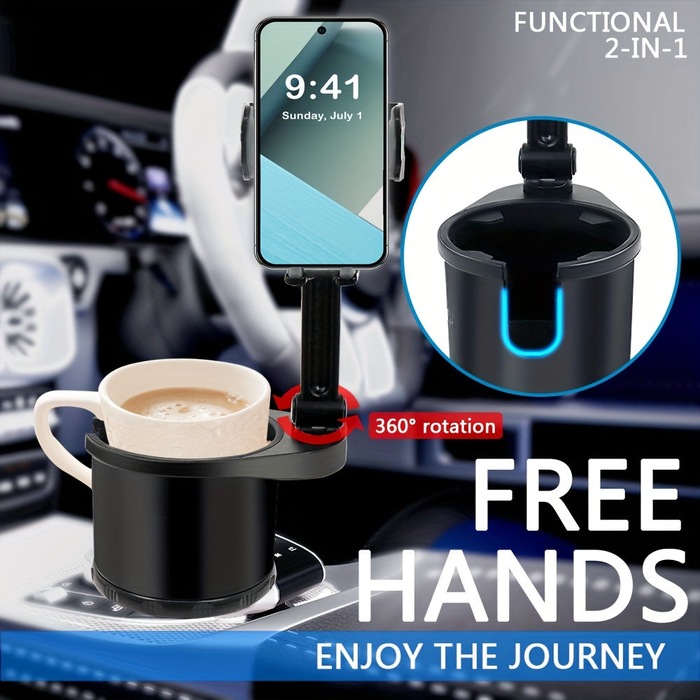 Avtomobil stakan tutqich telefon o'rnatgich universal kengaytirgich 360° burilish bilan