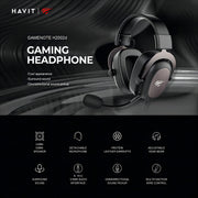 Wired Gaming Headset with Detachable Microphone 3D Surround Sound Noise-Canceling Ear Cushions Compatible with Xbox PlayStation PC Laptop