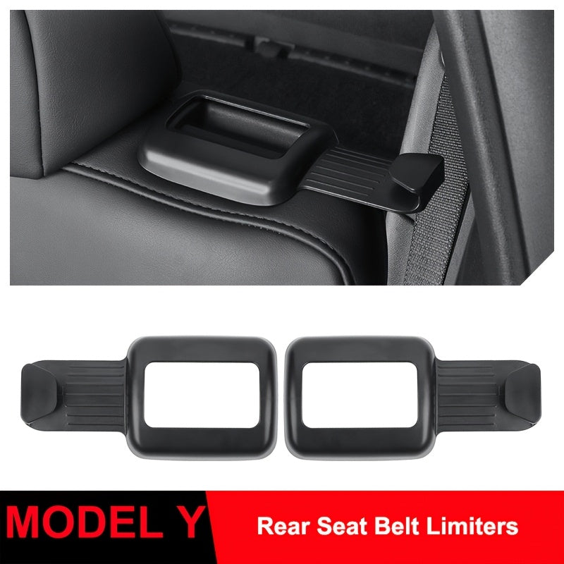 2-Pack Seat Belt Limiters for Model Y Rear Seat Belt Fixers Easy Snap-On