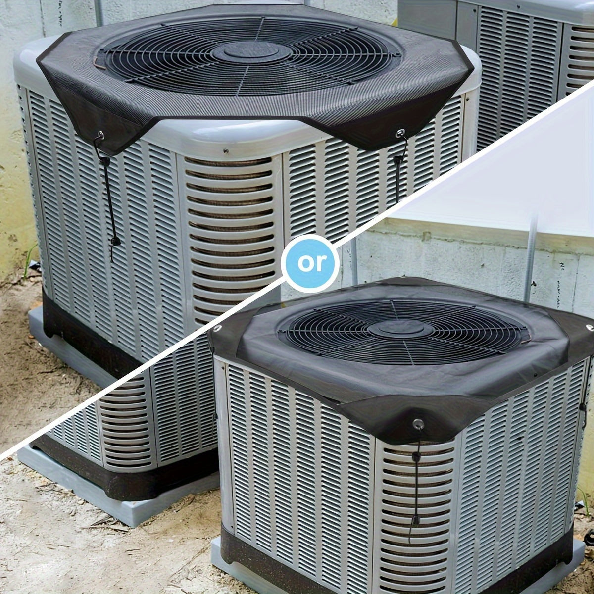 Protective Mesh Screen With Leaf Guard for Outdoor Air Conditioner Unit Durable All-Season Protection