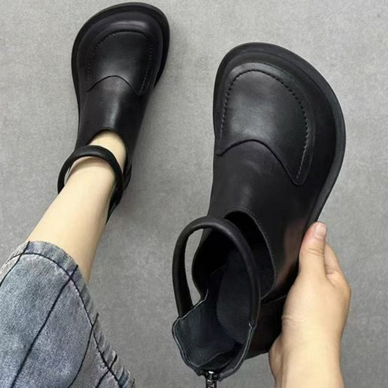 Women's Spring Summer Short Ankle Boots Casual Flat Shoes for Vacation Beach Camping