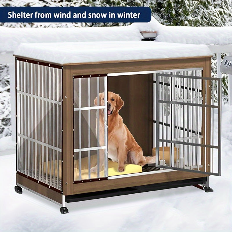 Transparent Waterproof Tarp with Eyelets and Drawstring Closure for Outdoor Use