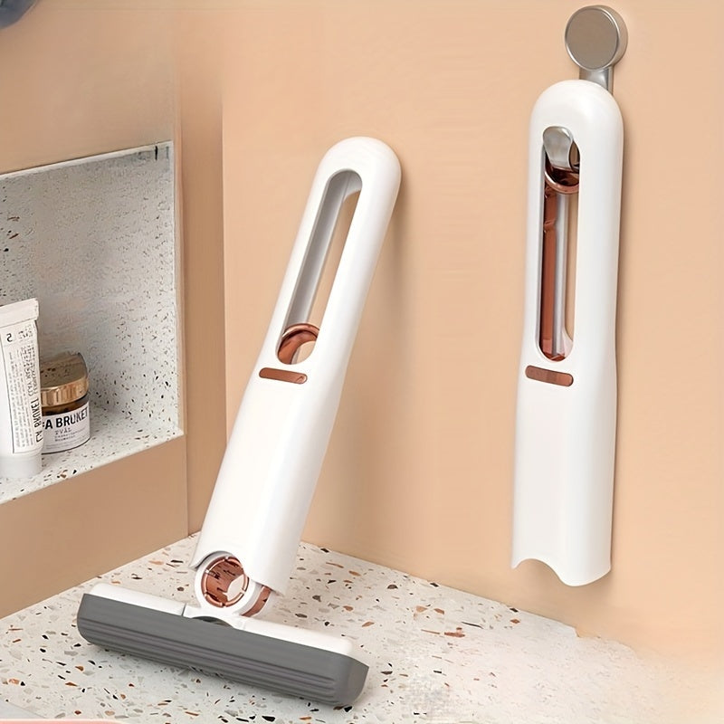 Mini Mop Set with Glass Wiper for Bathroom Car Window Cleaning