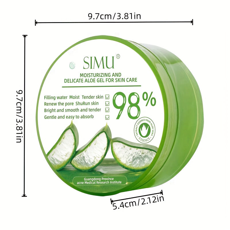 Unisex Aloe Vera Face Moisturizer 300g Hydrating Soothing Gel