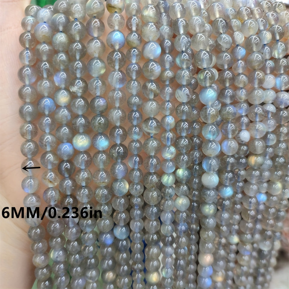 Labradorite Round Loose Beads 15 Inch for DIY Jewelry Making Bracelets Necklaces
