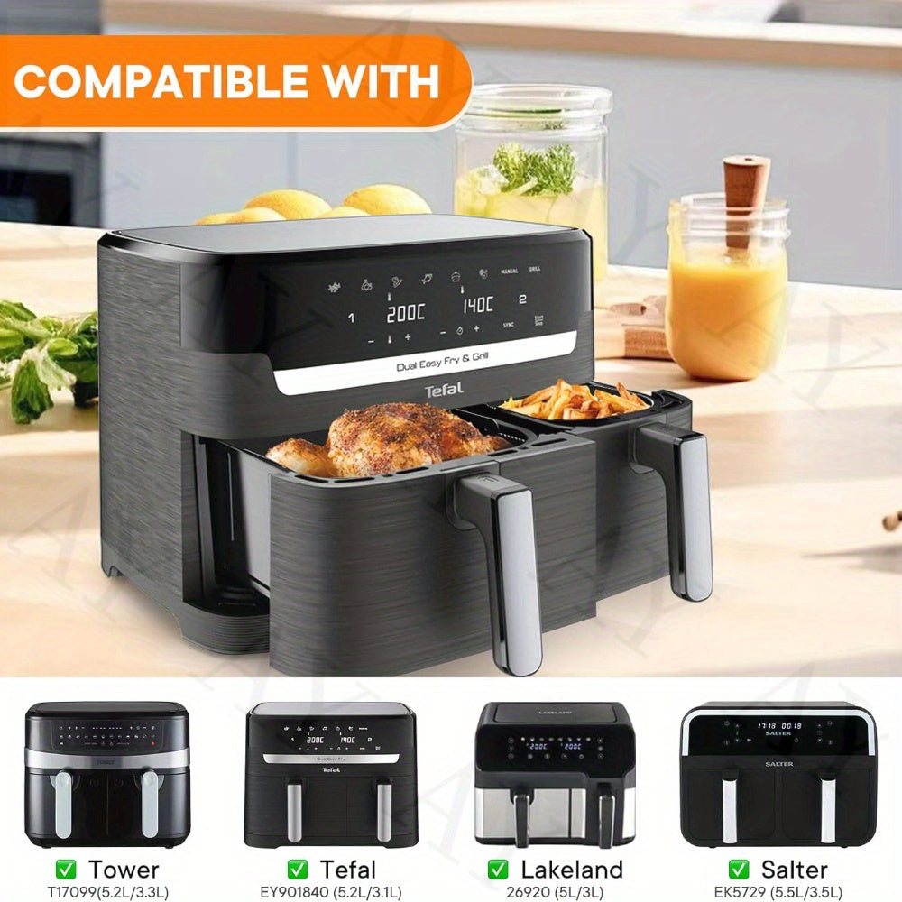 Havo fritözlari uchun silikondan tayyorlangan qoplama, yopishmaydigan, qayta ishlatiladigan, tanlangan modellarga mos keladi