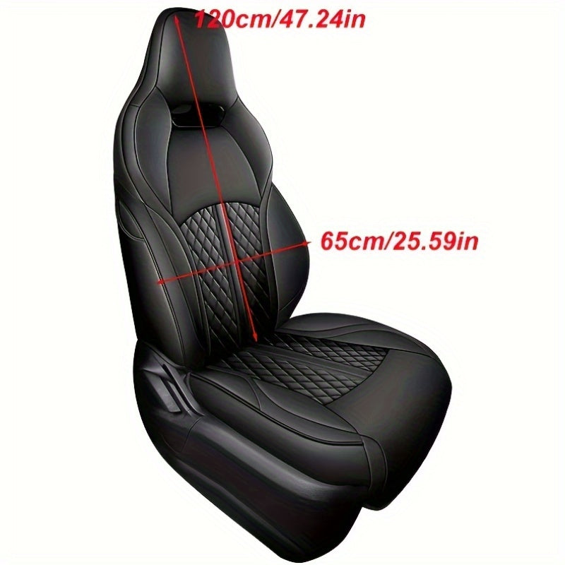 Five-Seat Synthetic Leather Car Seat Cover Waterproof Breathable Durable