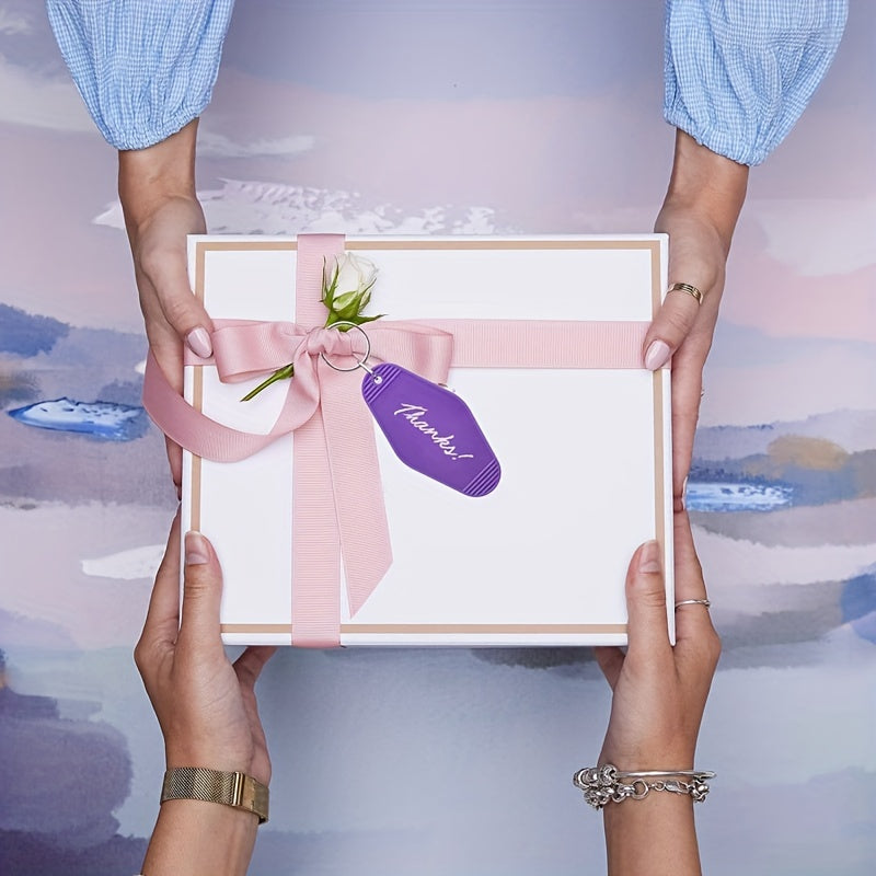 Pack of 30 Plastic Keychain Blanks for DIY Projects Heat Transfer Compatible