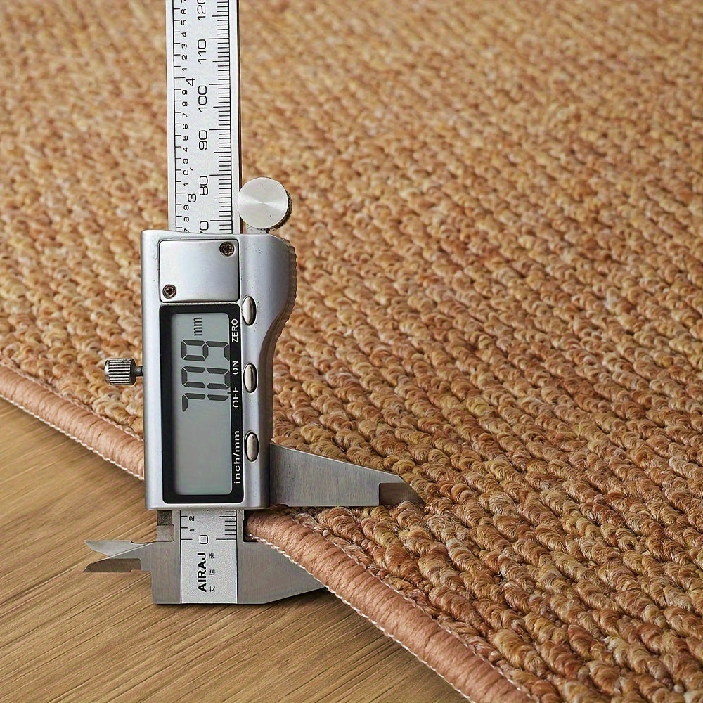 Brown Entry Door Mat Non-Slip Washable Stain-Resistant Rug for Home Decor