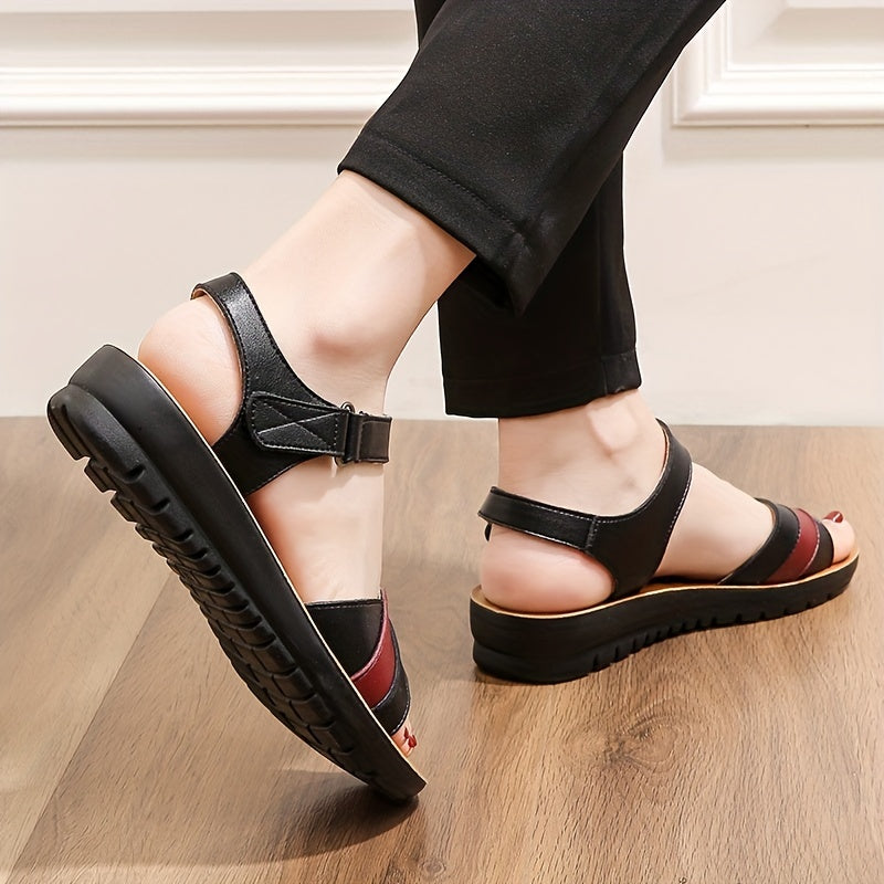 Women's Summer Flat Sandals Non-Slip Open-Toe Casual Shoes