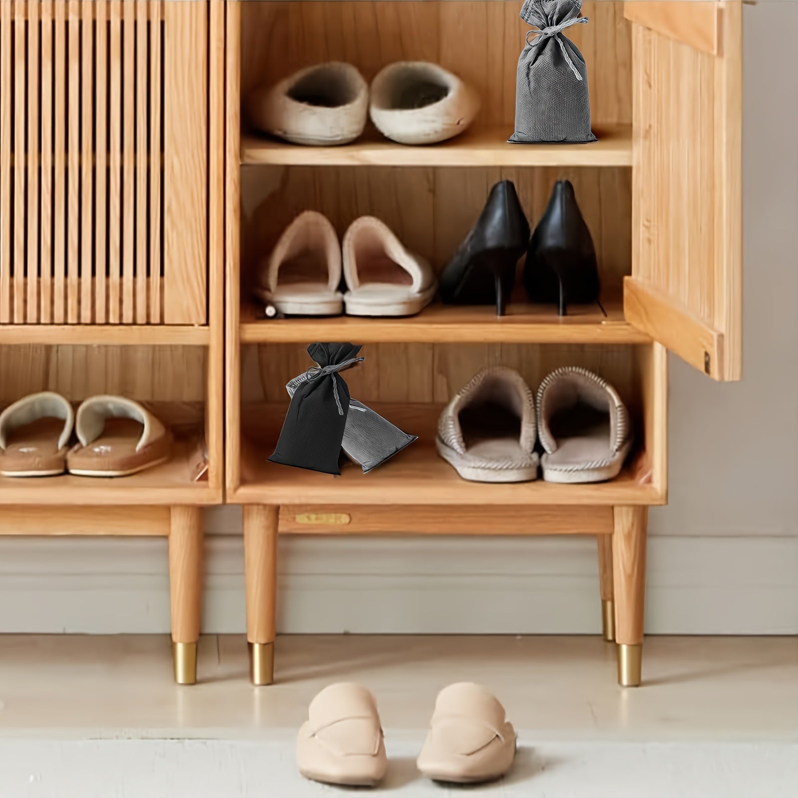 Bamboo Air Purifier Bag Odor Eliminator Moisture Absorber Freshening Air