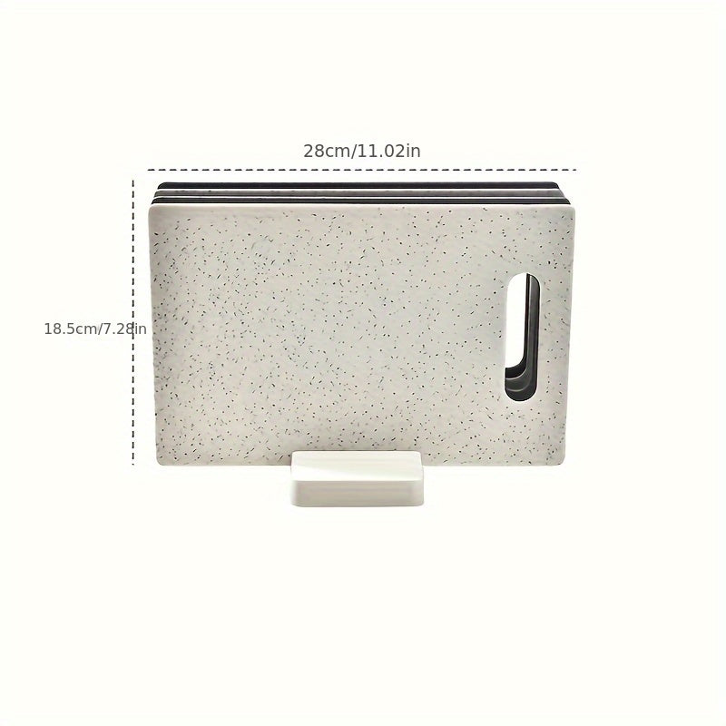 4-Piece Color-Coded Cutting Board Set with Holder BPA-Free Dishwasher Safe