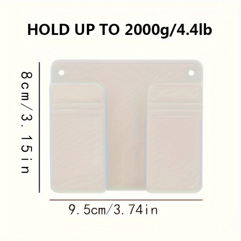 Настенная полка-органайзер для зарядки мобильных телефонов с отсеком для хранения пульта дистанционного управления