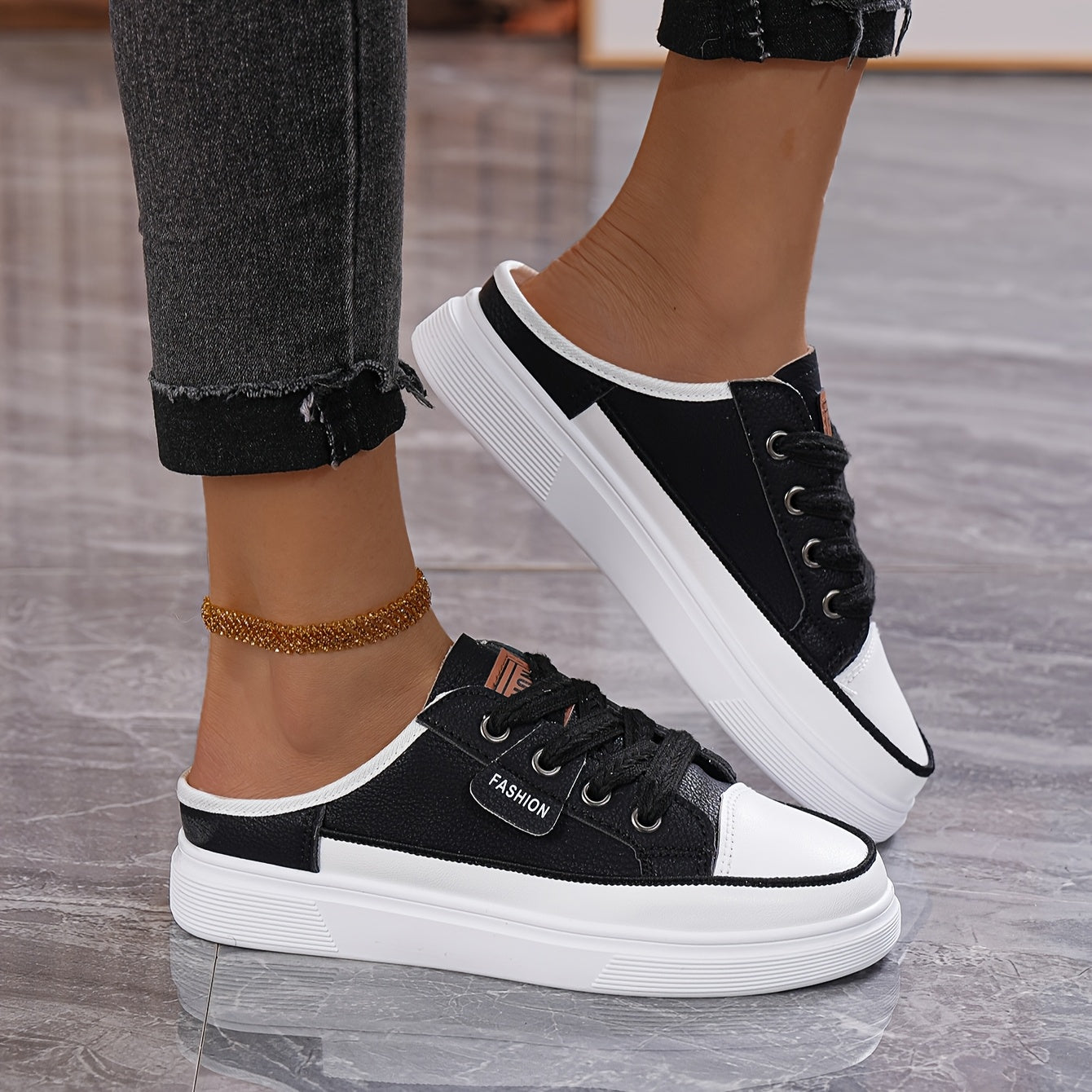 Women's Slip-On Loafers Summer Shoes Cushioned Insole Rubber Sole