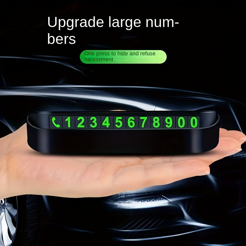 Plastic Temporary Parking Card with Phone Number and Car Plate for Automated Parking