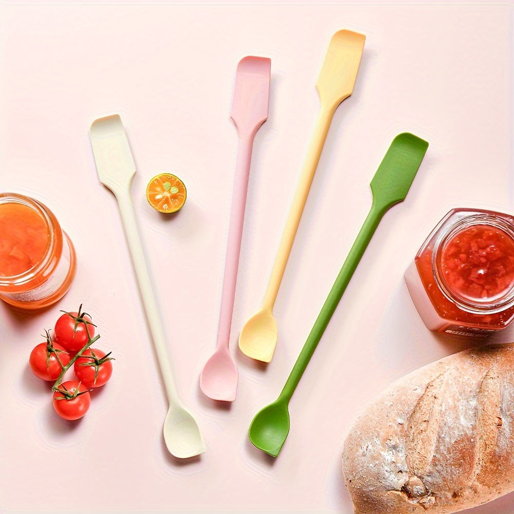 Stainless Steel Dual-Purpose Jam Scraper Spoon Kitchen Utensil