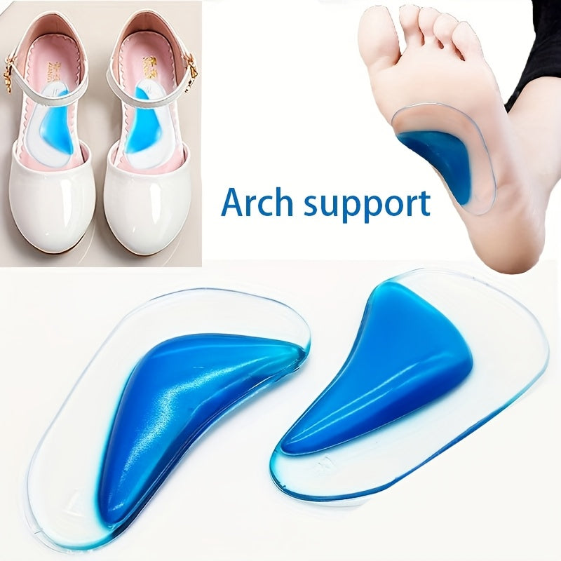 Silicone Arch Support Insoles Washable Reusable for Shoes and Boots