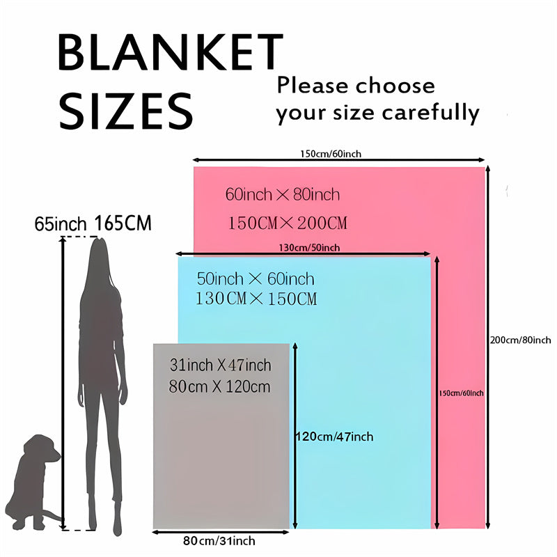 Digital Print Fleece Blanket for Kids Cartoon Characters Soft Throw for Bed Sofa Travel