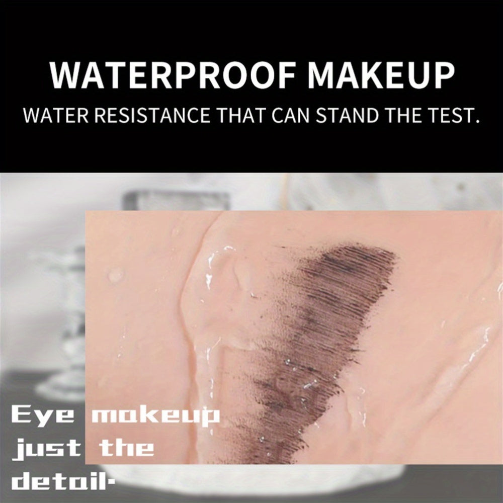 Waterproof Mascara with Plant Squalane for All Skin Types Long-Lasting Volumizing and Lengthening Black