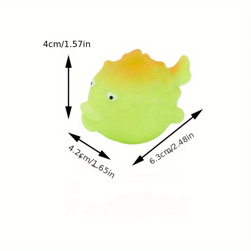 Bolalar uchun 12 ta rangli rezina hayvonchalar bilan vannaxonasi o'yinchoqlari to'plami, suvda o'ynash va sovg'a uchun