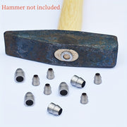 10 dona Uglerod po'latdan yasalgan xavfsiz dumaloq tutqichli yivlar bo'laklash va hunarmandchilik uchun