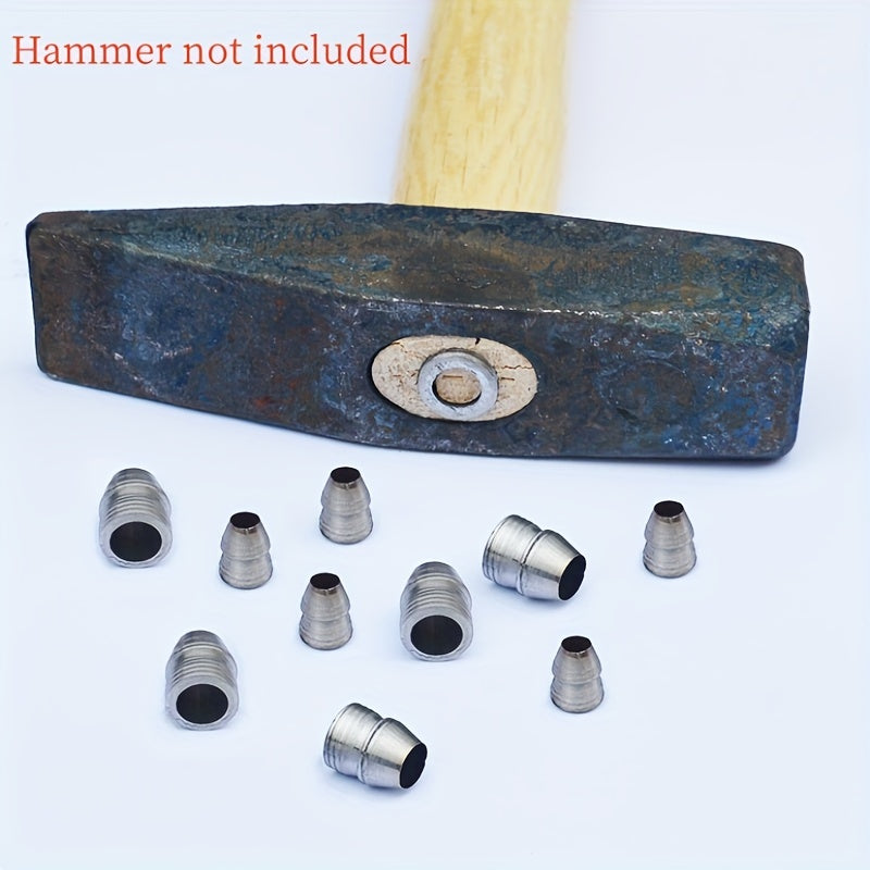 10 dona Uglerod po'latdan yasalgan xavfsiz dumaloq tutqichli yivlar bo'laklash va hunarmandchilik uchun