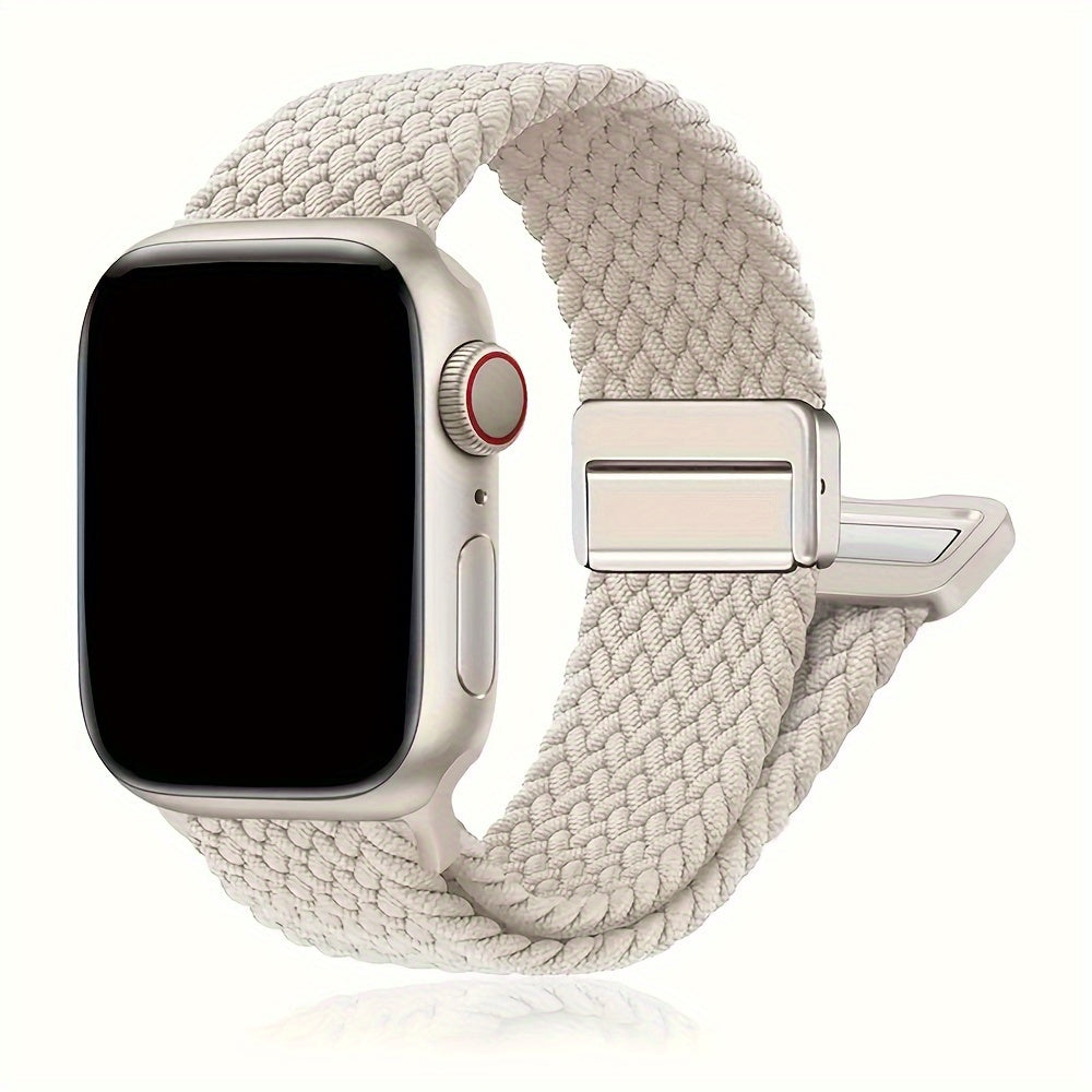 Nylon Watch Band for Apple Watch Ultra Series 2/1 Compatible with Series 10-3 38mm-49mm Magnetic Buckle