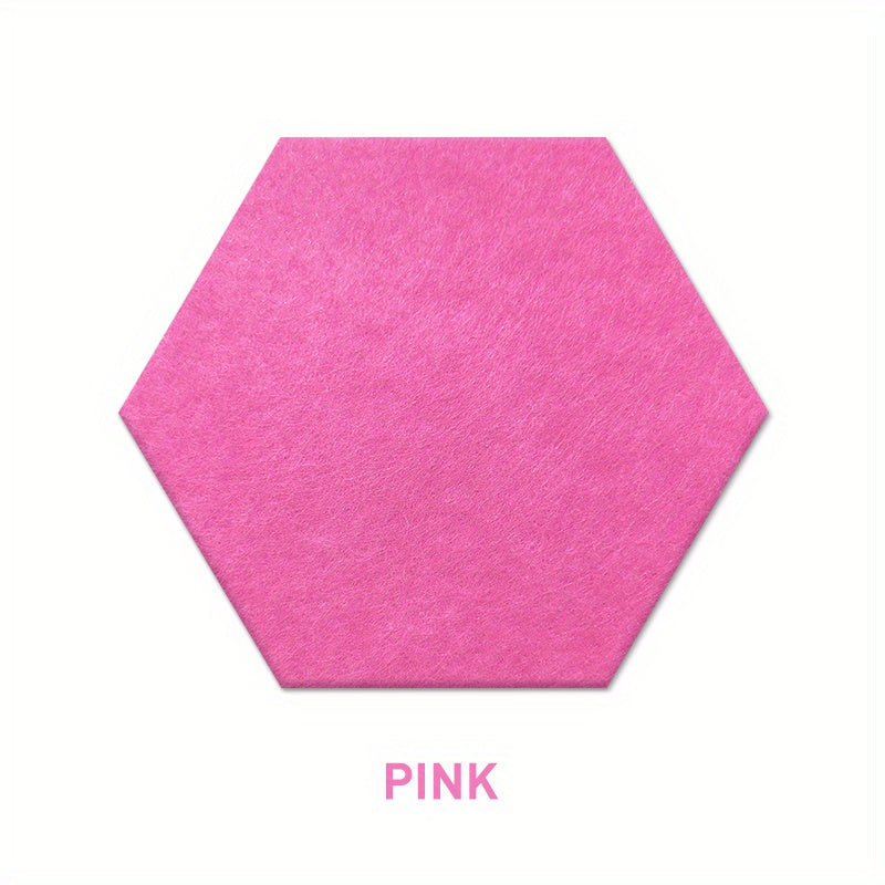Set of 10 Hexagonal Soundproofing Wall Stickers Acoustic Panels for Bedrooms Offices Studios