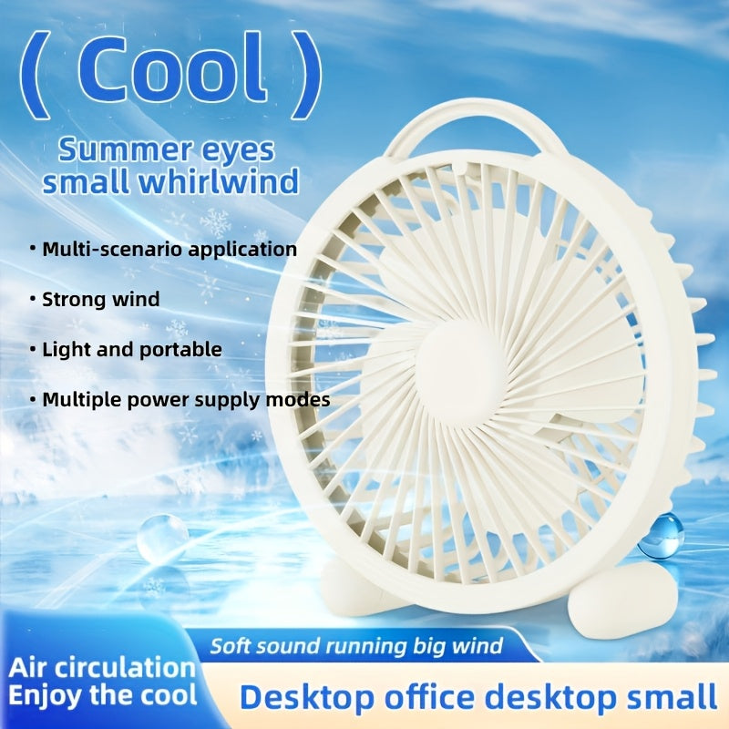 Portable USB Desk Fan for Cooling Indoor and Outdoor Spaces
