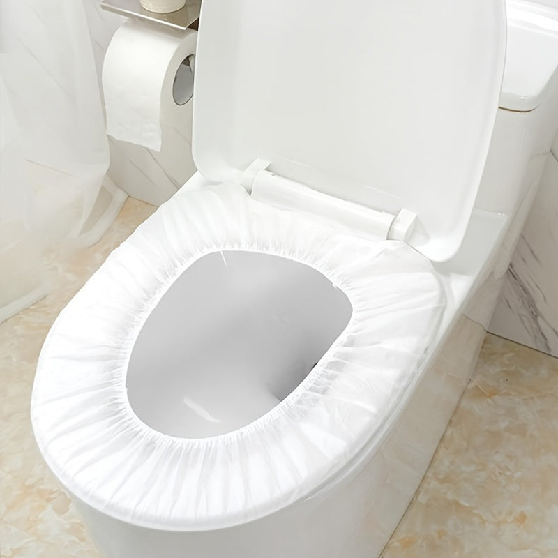 10-Pack Waterproof Disposable Toilet Seat Covers for Travel and Hotel Use