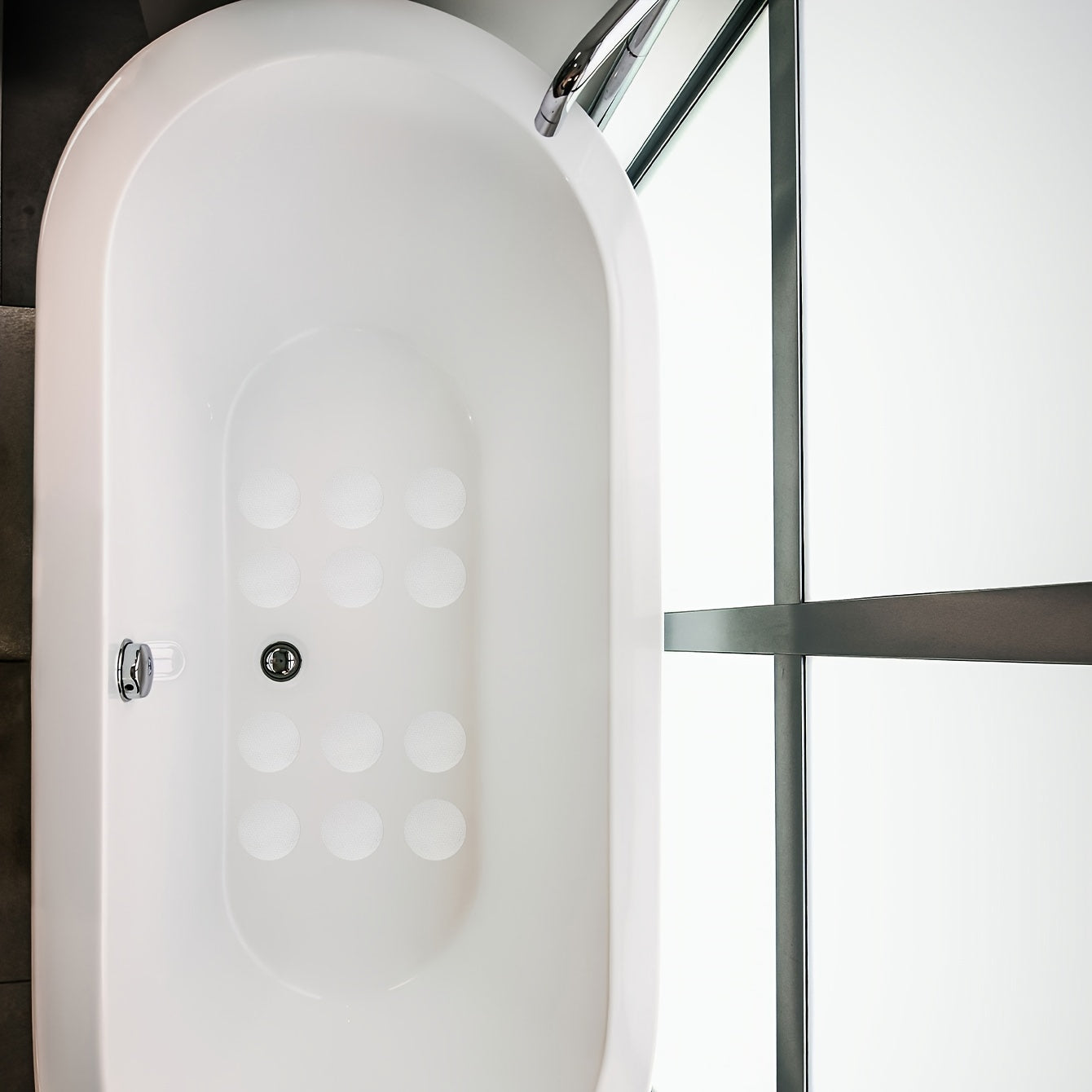 10 Waterproof Anti-Slip Shower Stickers Transparent PEVA Tape Bathroom Safety