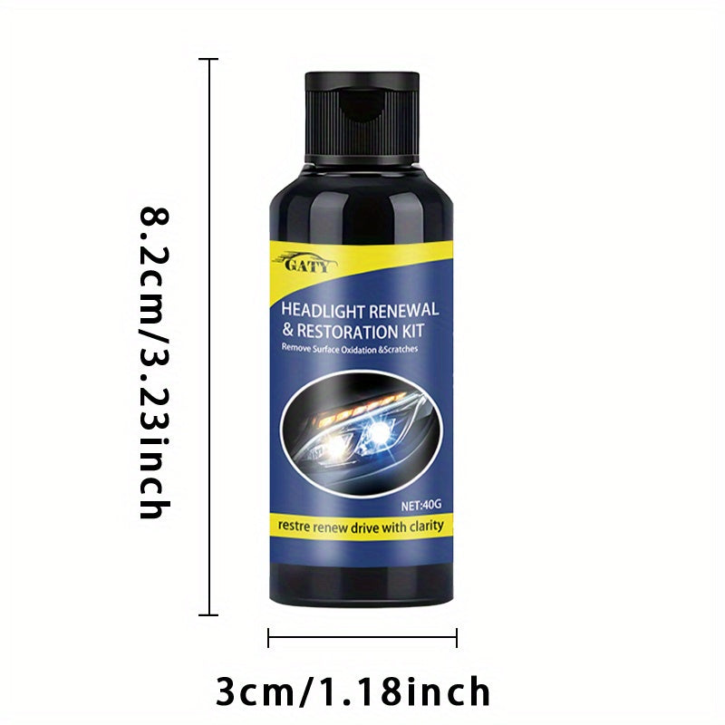 Universal Car Headlight Restoration Paste for Scratch Removal and Luster Restoration