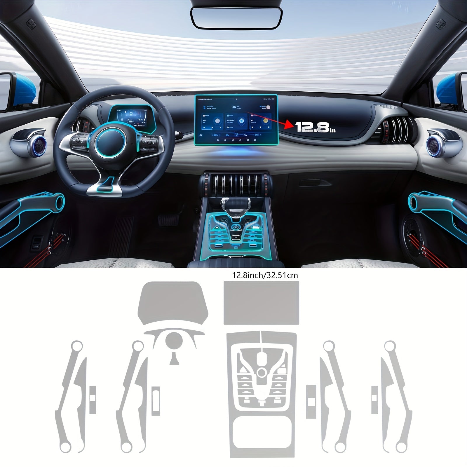 SUV uchun avtomobil ichki qoplama filmi TPU chizishga qarshi suvga chidamli