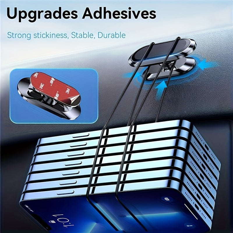 Magnetic Car Phone Holder Black Universal Dashboard Mount for Smartphones