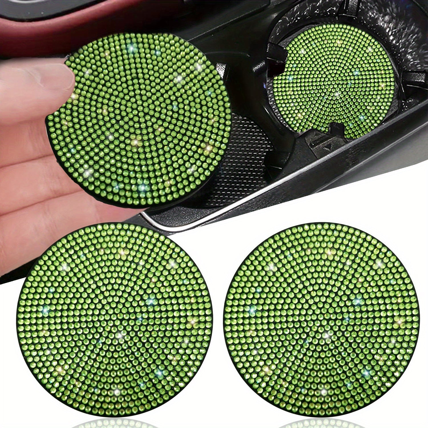 Подстаканники для автомобиля Bling Car Cup Holder Coasters 6.99 см противоскользящие, ударопрочные для транспортных средств