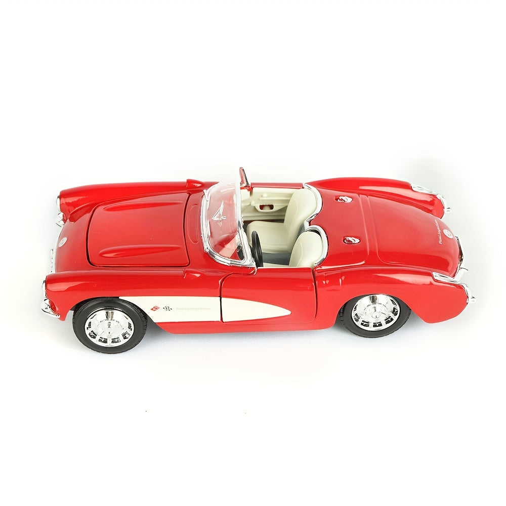 Kit de ensamblaje para coche de juguete para niño a escala 1:24, vehículo de aleación con retroceso