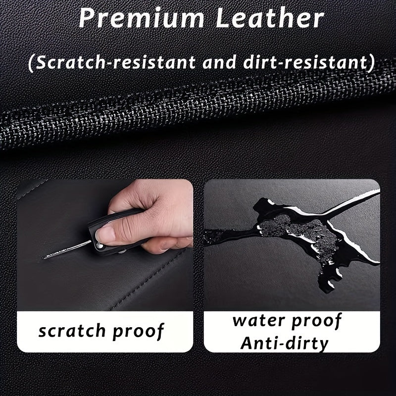 Car Trunk Storage Box Foldable PU Leather Car Organizer Interior Supplies