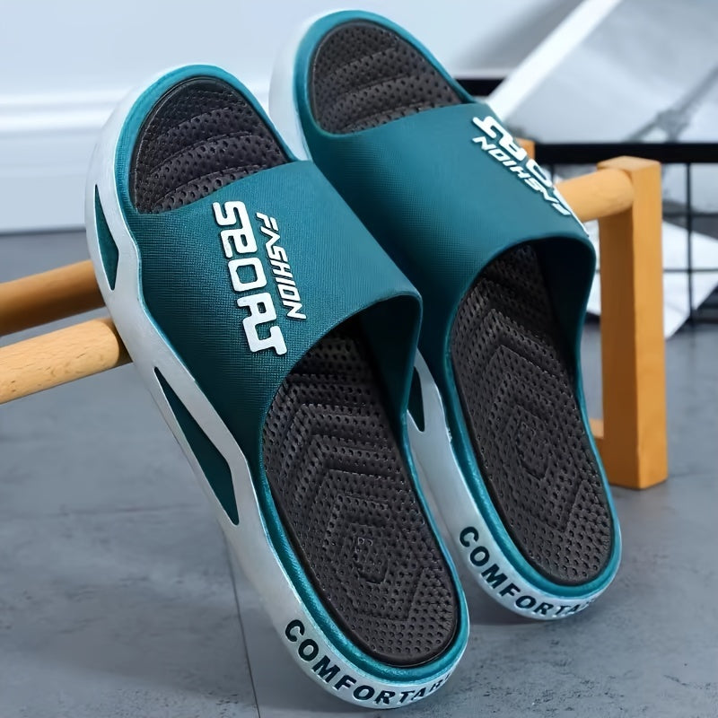 Sandalias de verano para hombre con punta abierta, antideslizantes, de EVA y PVC, casuales para playa, ducha, interior y caminatas