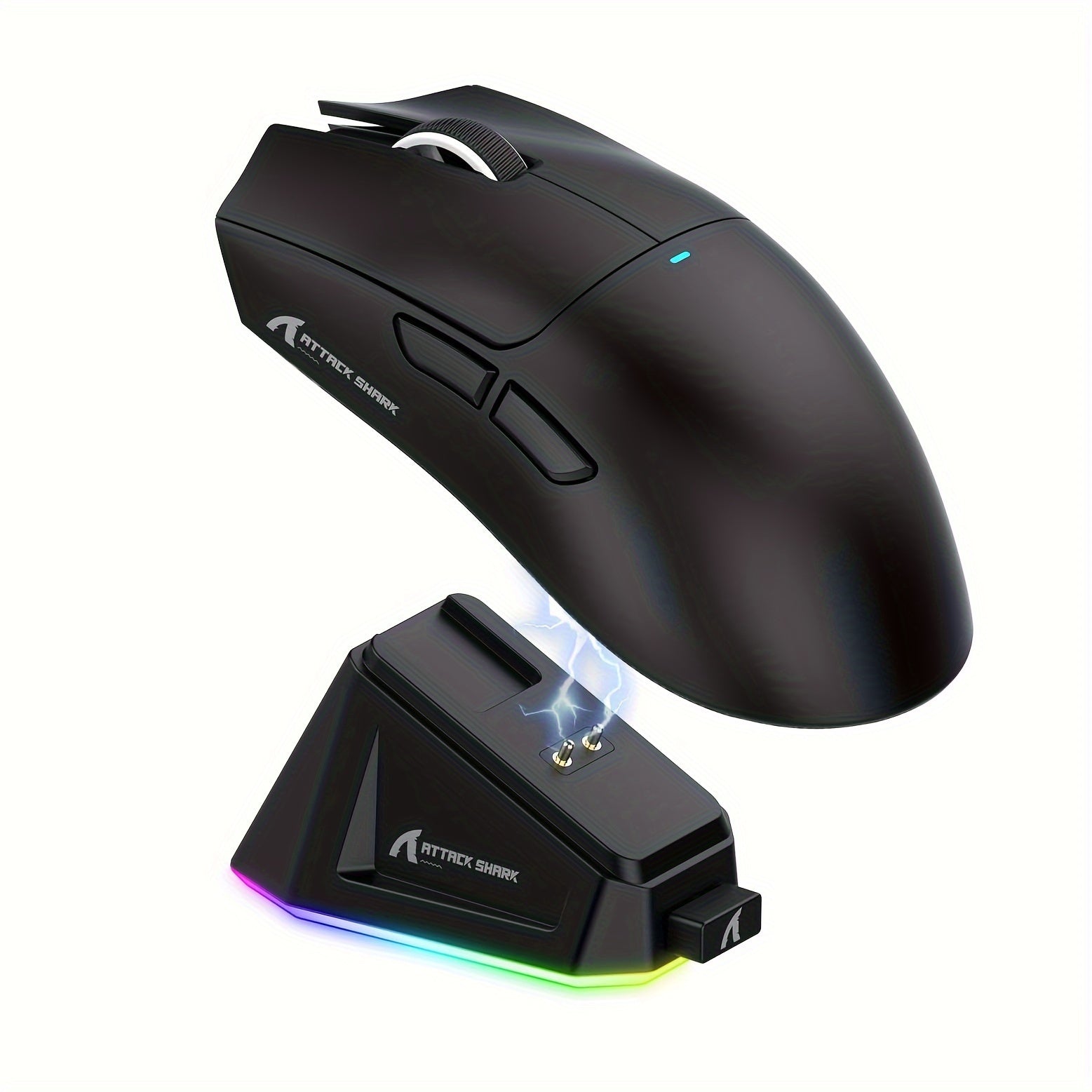 Ambidextrous Wireless Gaming Mouse with RGB Lights and PixArt PAW3311 Sensor