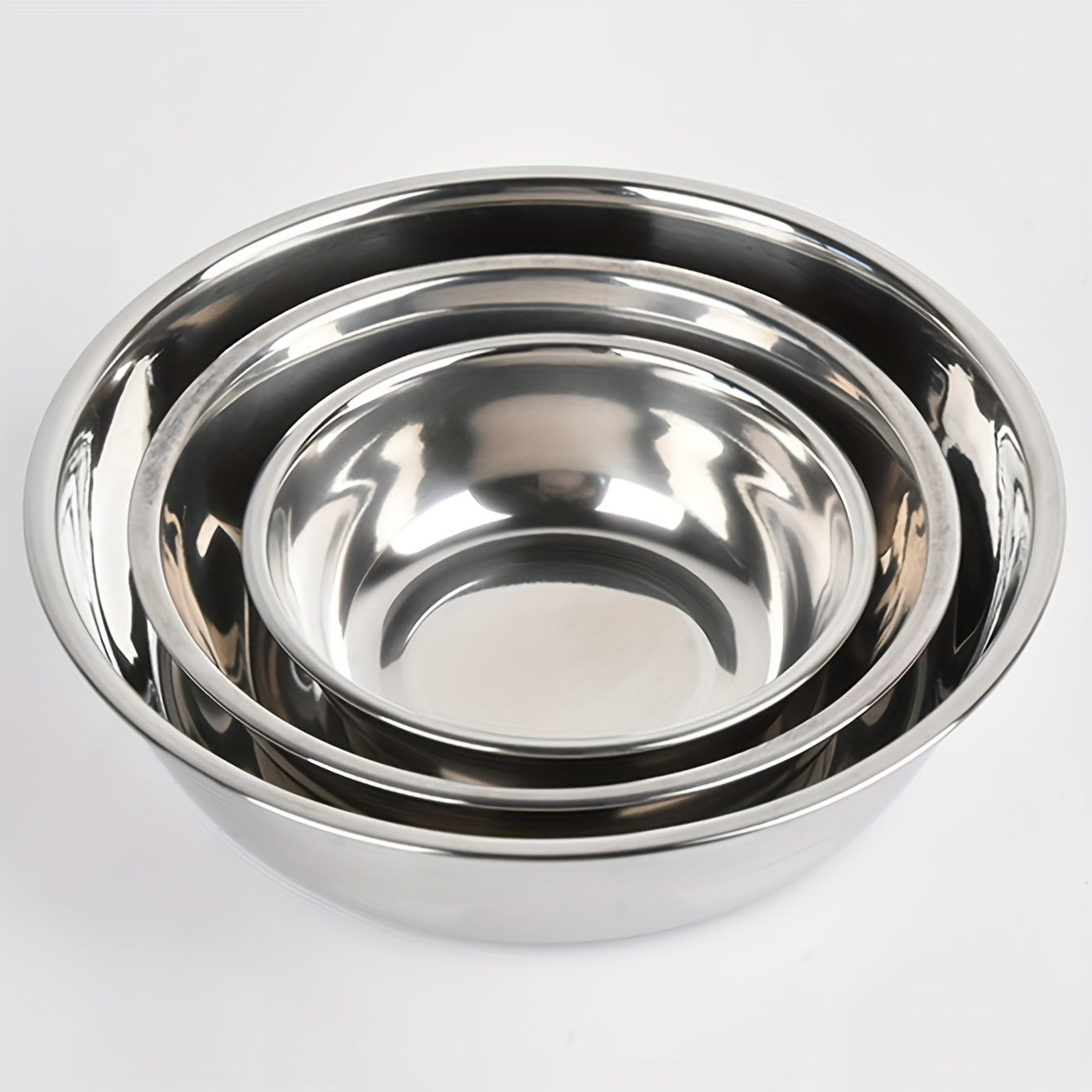 Stainless Steel Pet Bowl for Dogs and Cats Round Slanted Design