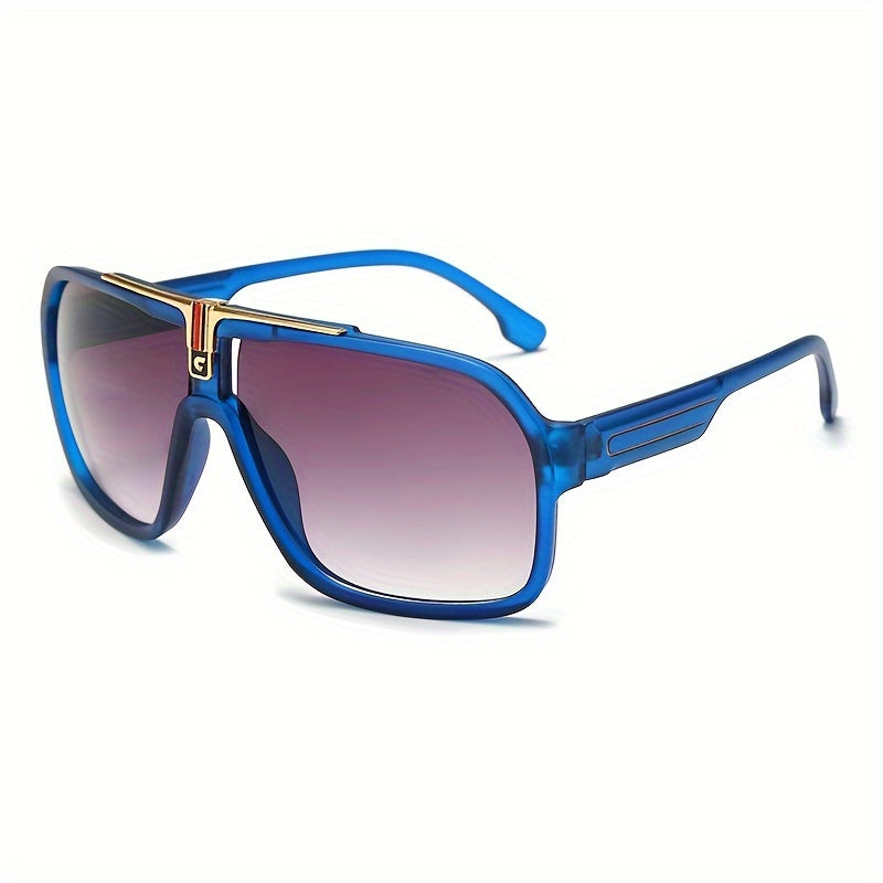 Katta o'lchamdagi qora punk ko'zoynaklar, uniseks moda aksessuarlari, partiyalar va fotosuratlar uchun