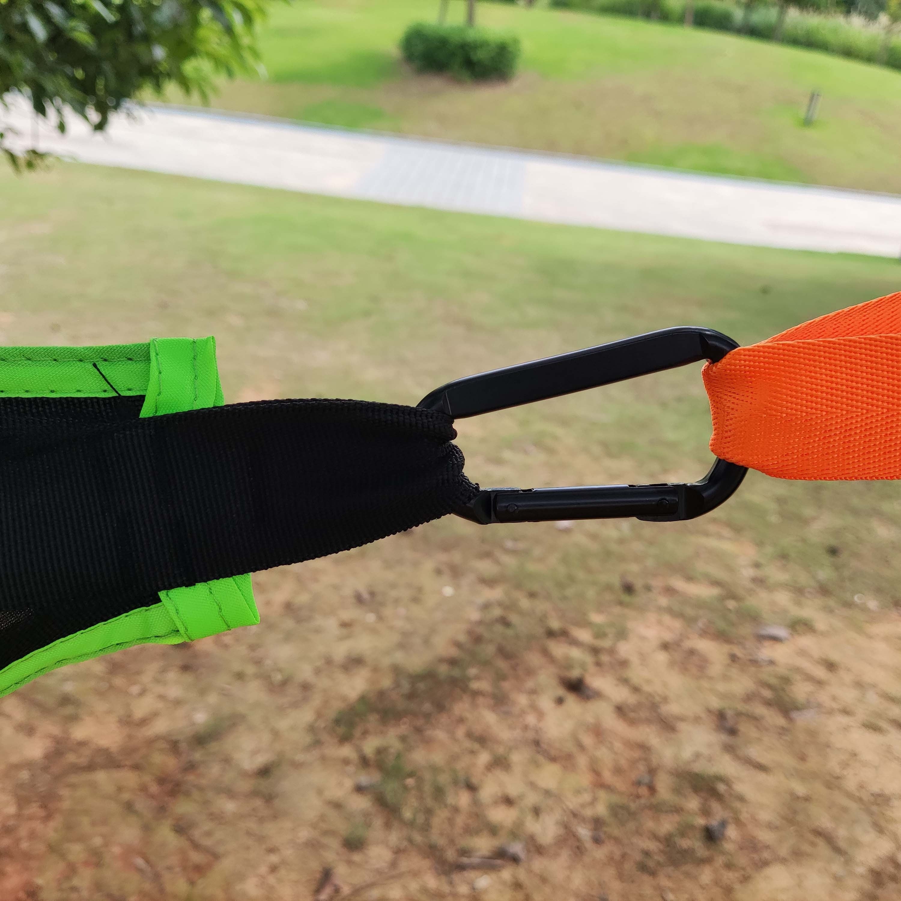 Hamaca triangular grande de poliéster para camping y relajación al aire libre