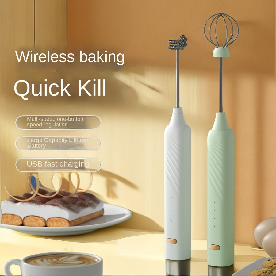 Electric Milk Frother Handheld Coffee Whisk for Home Use, Perfect for Lattes and Cappuccinos