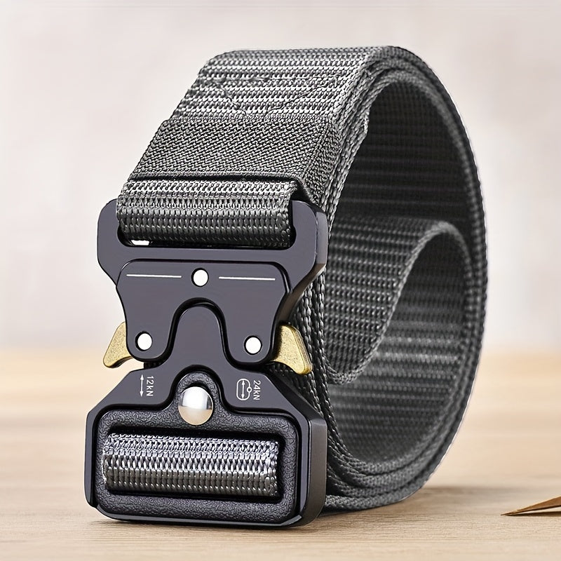 Unisex Canvas Belt Adjustable Tactical Belt for Outdoor, Casual, Everyday Wear
