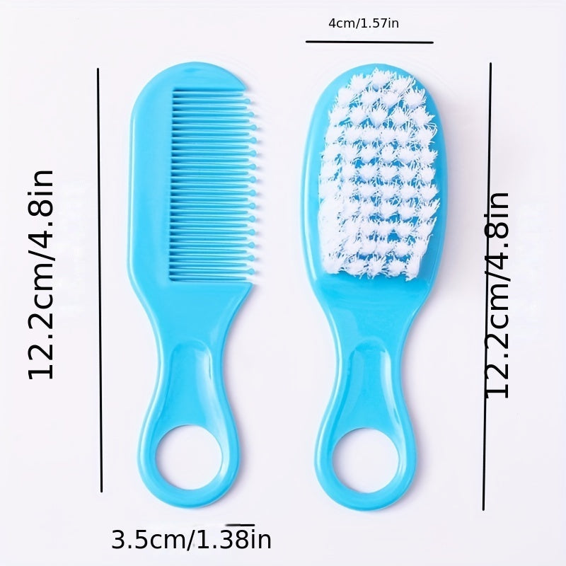 Baby Hair Care Set with Comb and Brush for Newborns and Infants