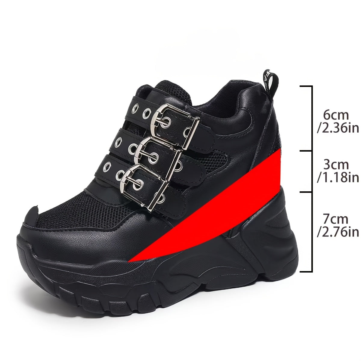 Women's Breathable Mesh Sneakers with Height Increase and Sparkling Sequins