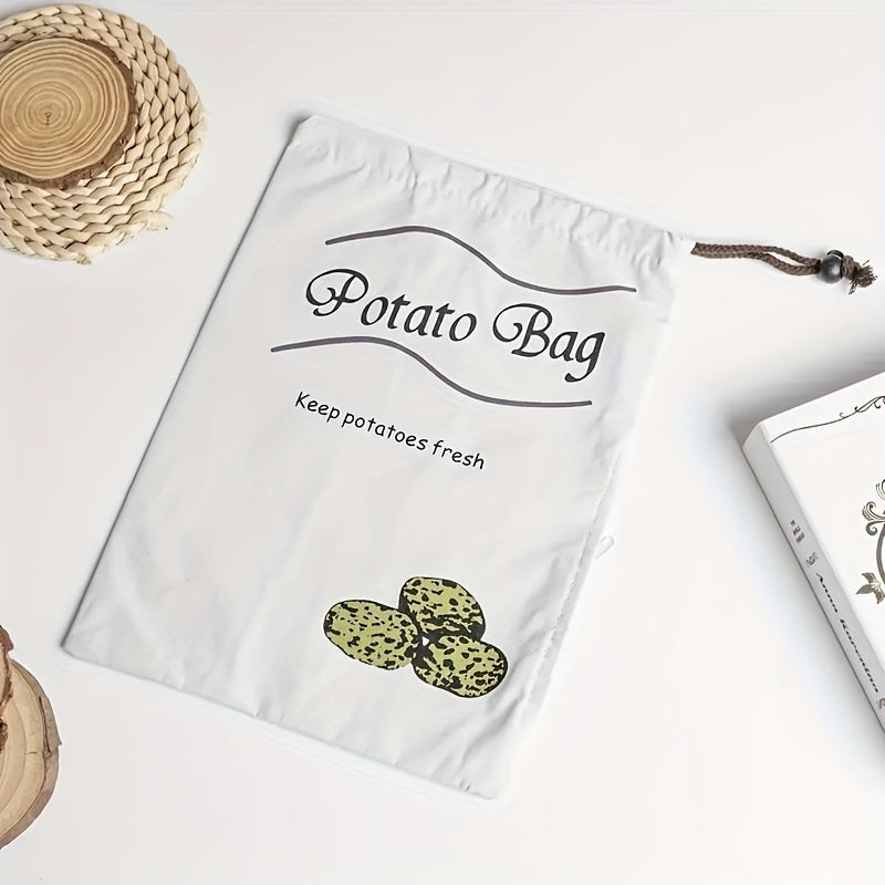 Long-Lasting Canvas Vegetable Storage Bag for Potatoes and Onions Organizing