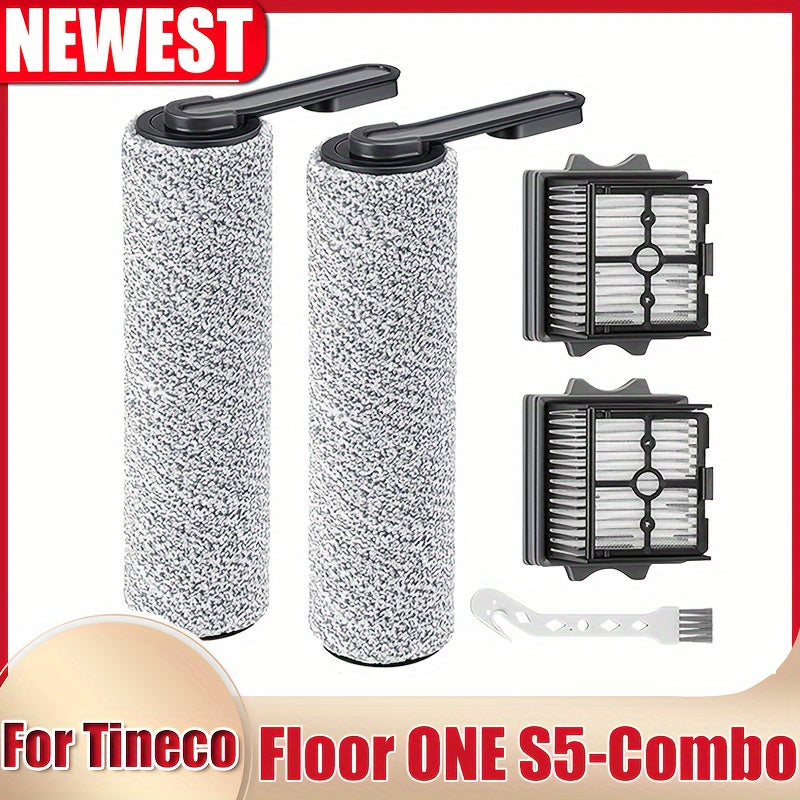 Replacement Brush Roller and HEPA Filter Set for Cordless Wet Dry Vacuum Cleaner