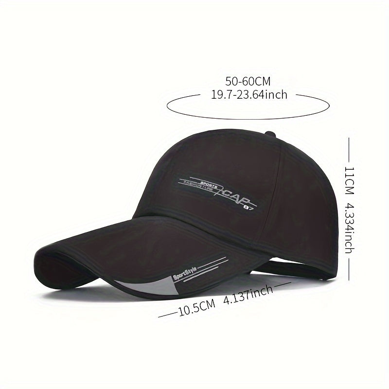Unisex Breathable Polyester Baseball Cap Adjustable Summer Sun Hat Casual Sports Trendy Print